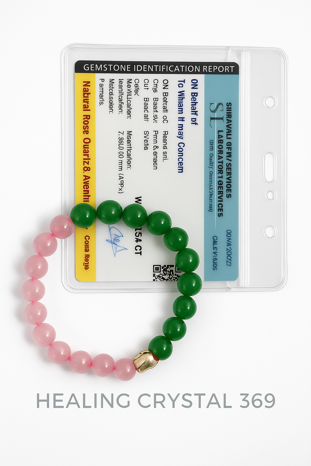 Rose Quartz & Green Aventurine Bracelet