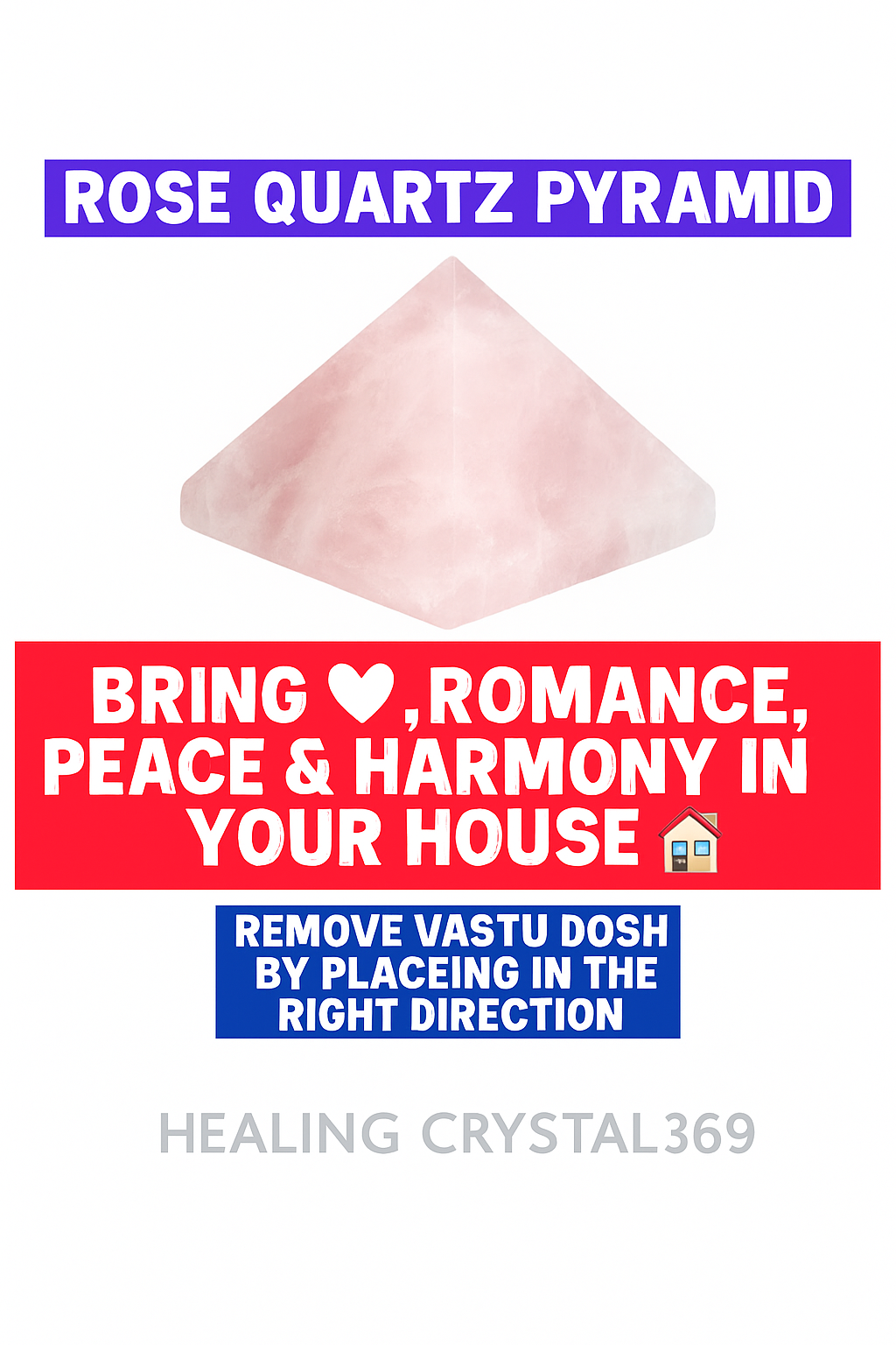 ROSE QUARTZ PYRAMID