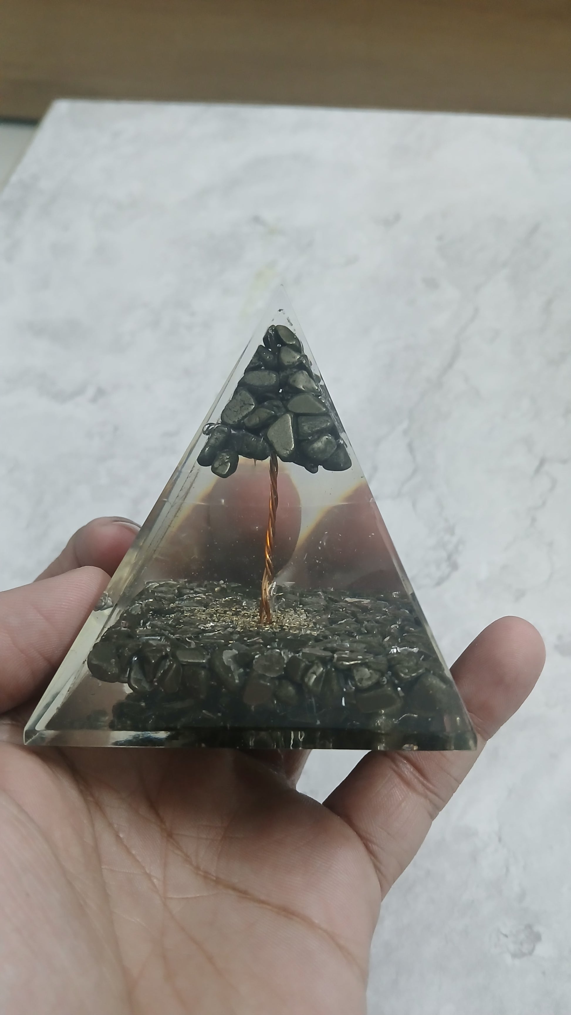 Pyrite pyramid