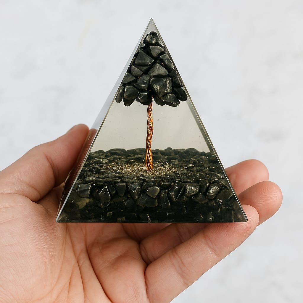 Pyrite pyramid